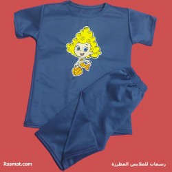 طقم ديمة Bubble Guppies – بيجامة وشورت بتطريز فقاعات المرح